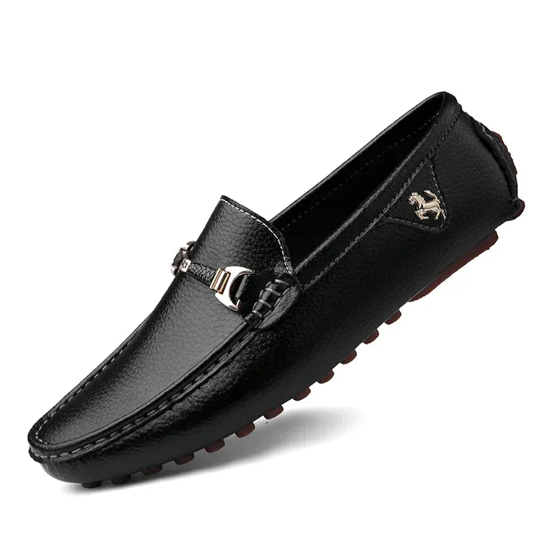 Men's Genuine Leather flat Loafer