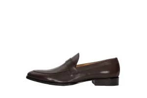 MEN'S PAIR Priority shipping KINGS LOAFER Intuitive SLIP FLUSH DRESS FORMAL SHOES BROWN ON OF THE