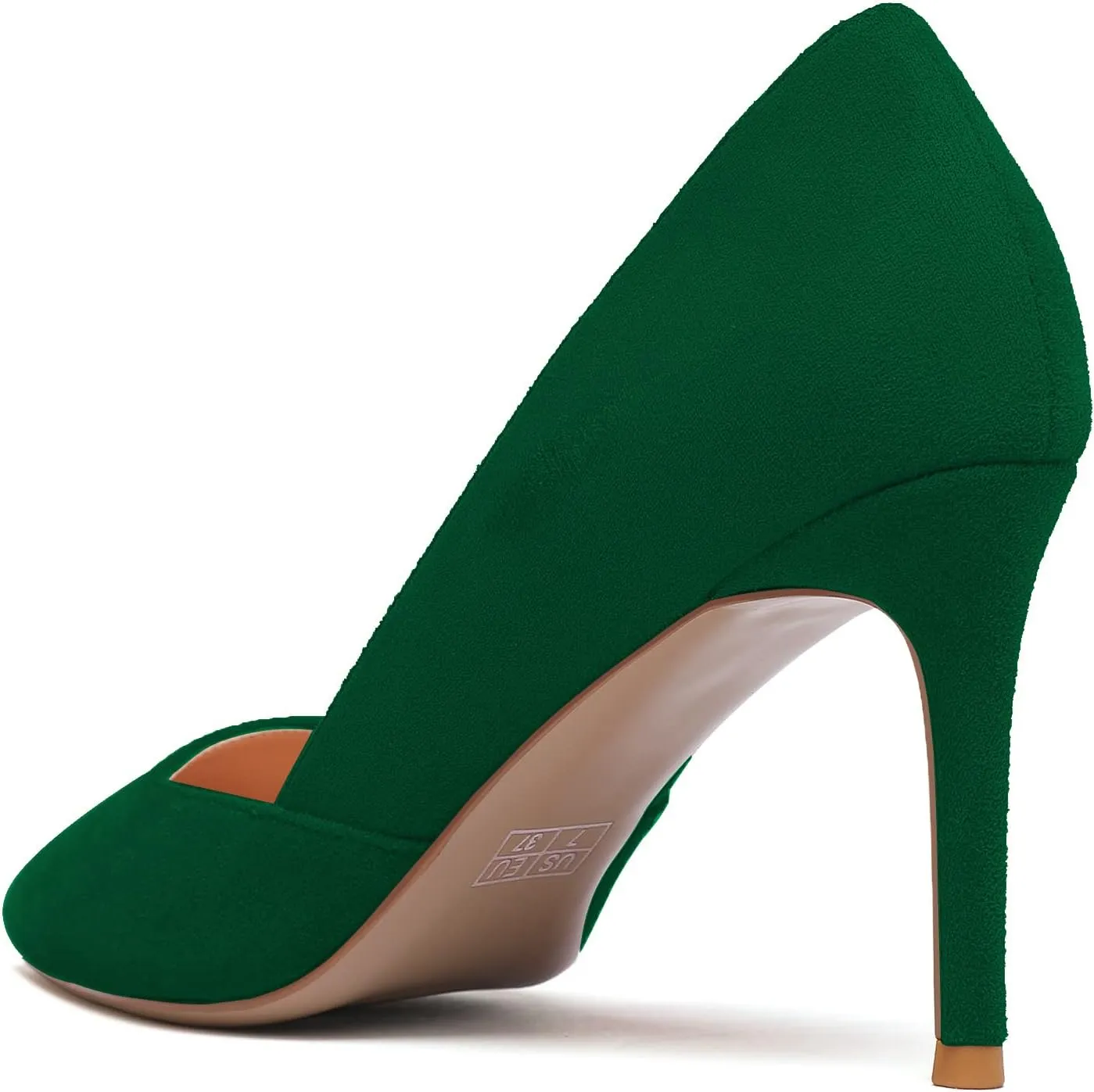Mettesally Womens Elegant Pointy Toe High Heels Pumps D'Orsay Slip On Stilettos Heeled Party Dress Shoes