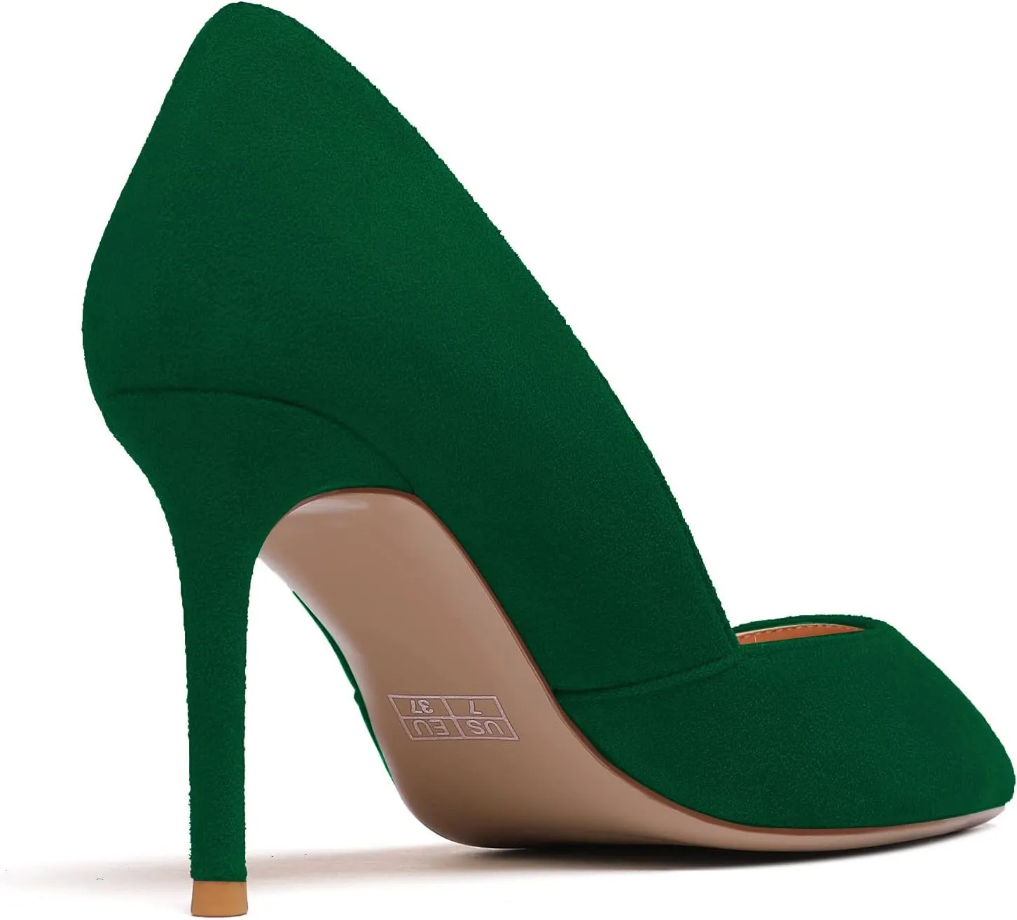 Mettesally Womens Elegant Pointy Toe High Heels Pumps D'Orsay Slip On Stilettos Heeled Party Dress Shoes