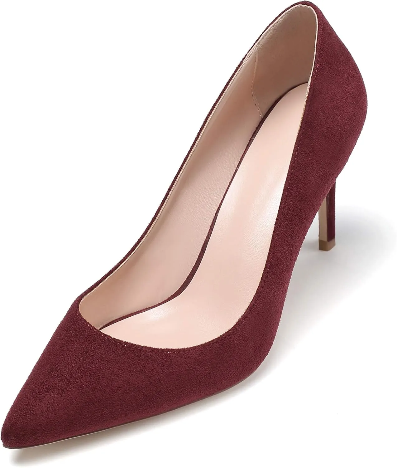 Mettesally Women's High Heel Pumps Pointed Closed Toe Bridal Wedding Party Sexy Pumps Basic Formal Dress Shoes