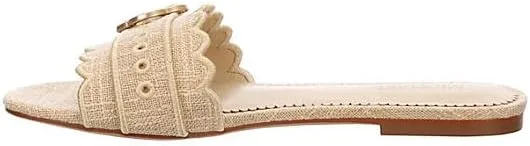 Michael By Michael Shannon Corali - Women's Open Square Toe One-Band Flat Slide Sandals