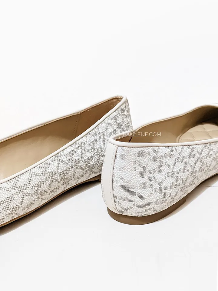 Michael Kors Jilly Logo Ballet Flat Vanilla