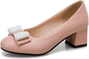 MIOKE Women's T-Strap Mary Jane Pump Oxford Retro Square Toe Patent Leather Low Heel Classic Dress Shoes