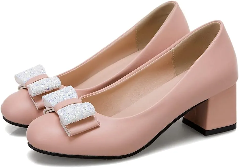 MIOKE Women's T-Strap Mary Jane Pump Oxford Retro Square Toe Patent Leather Low Heel Classic Dress Shoes