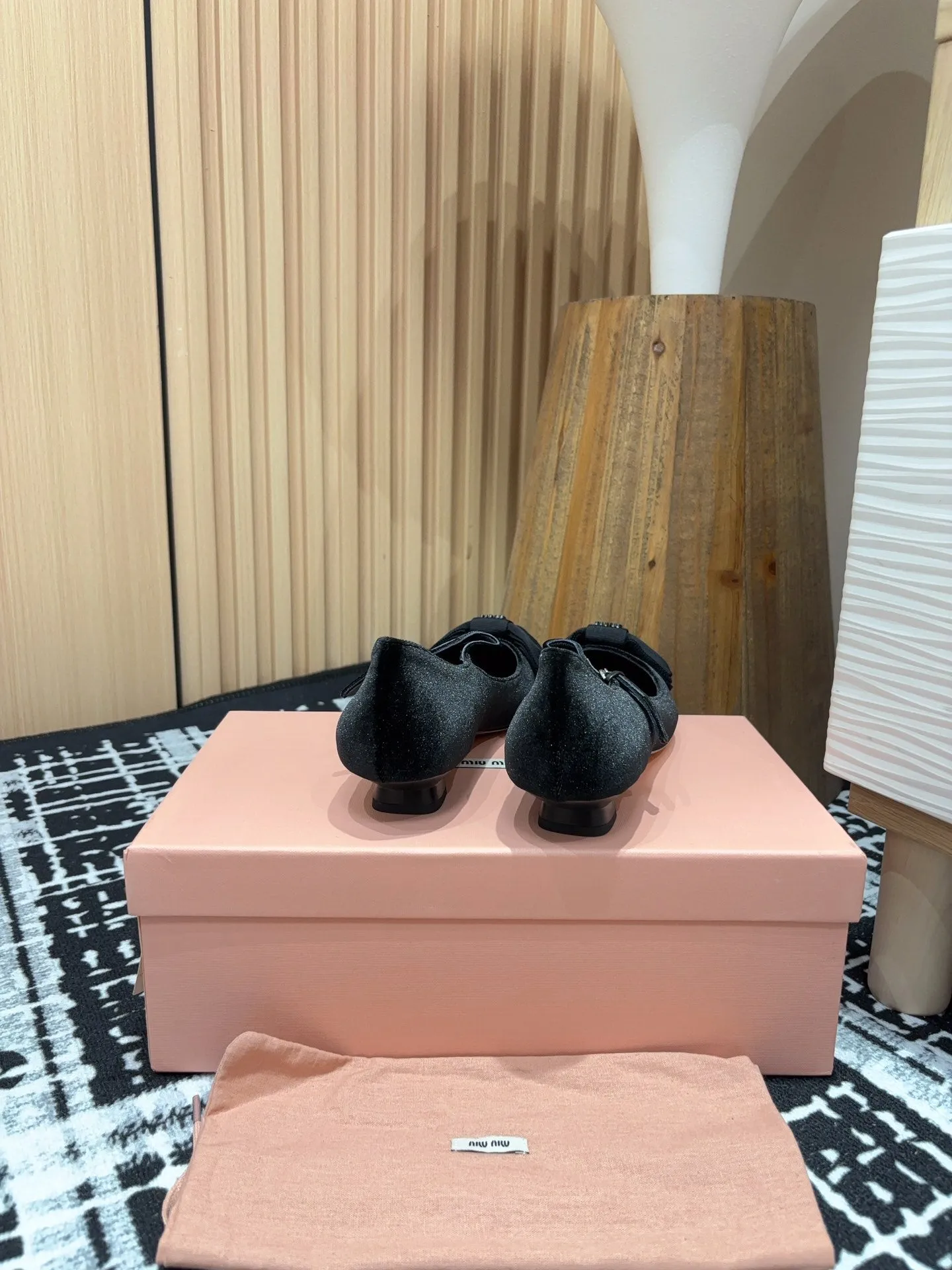 Miu Ballet Flat Black Velvet