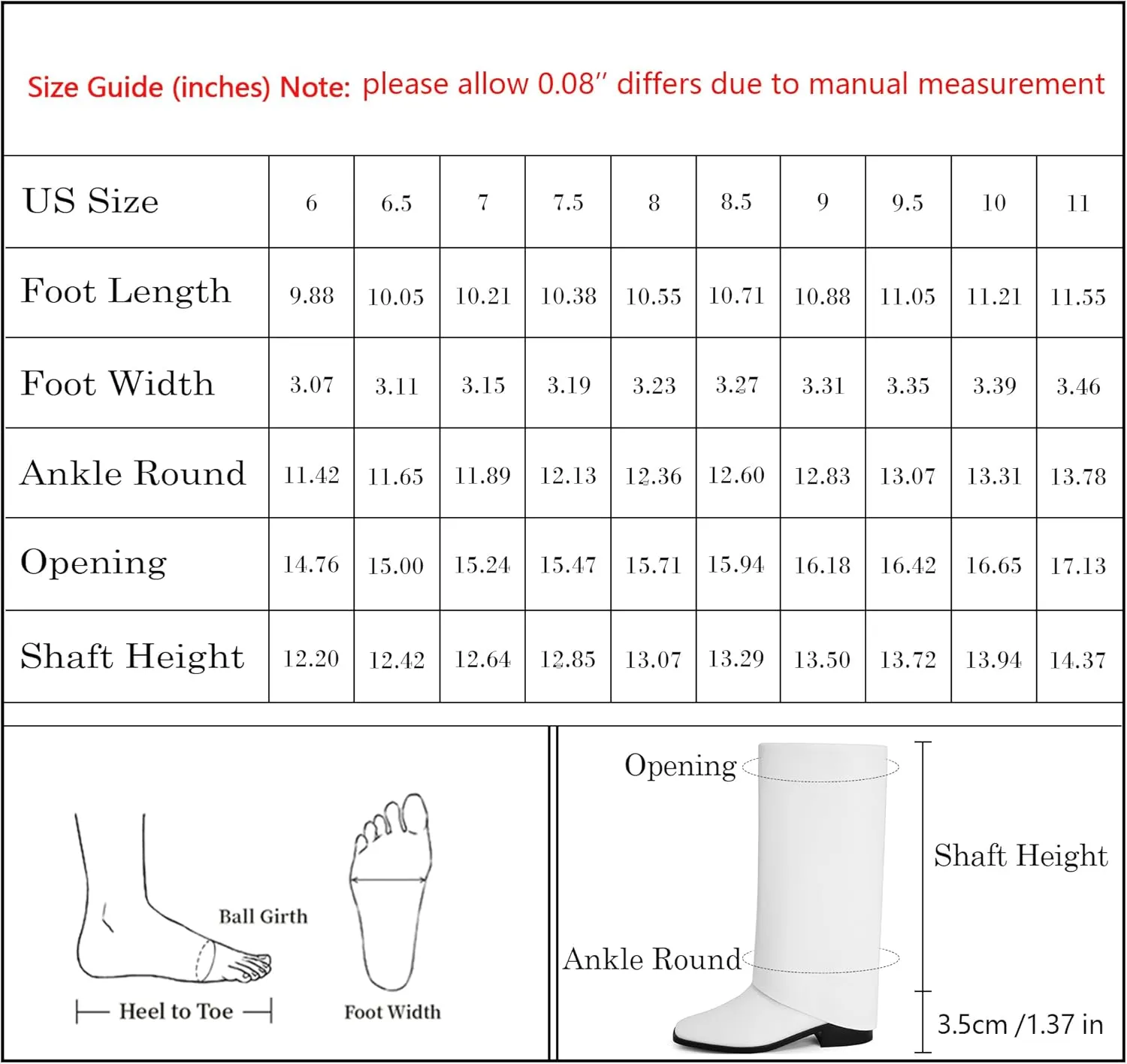 Modatope Mid Calf Boots for Women Fold Over Boots Square Toe Flat boots Slouch Riding Boots Slip On Shark Boots