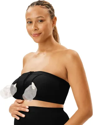 Motherhood Maternity Pump Strap Hands-Free Pumping Bra, Breast Pump Bra for Breastfeeding Pumps for Women