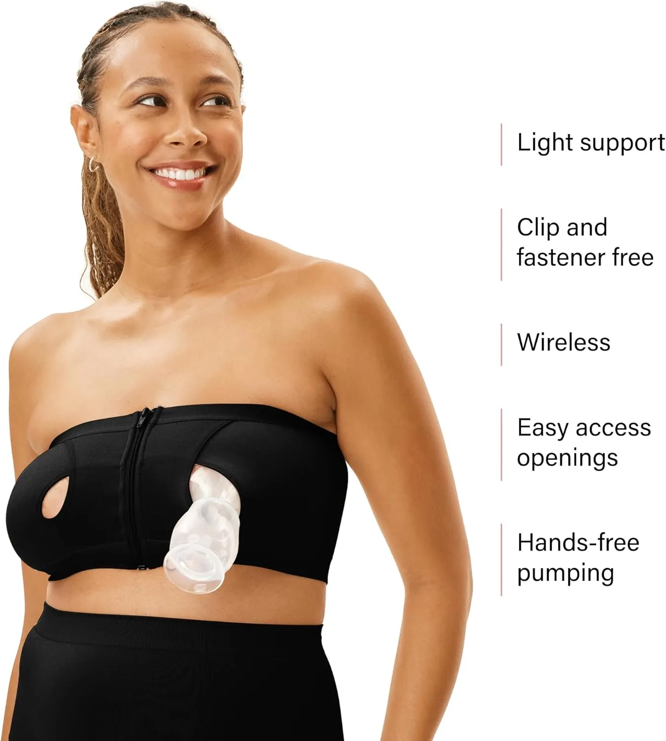 Motherhood Maternity Pump Strap Hands-Free Pumping Bra, Breast Pump Bra for Breastfeeding Pumps for Women