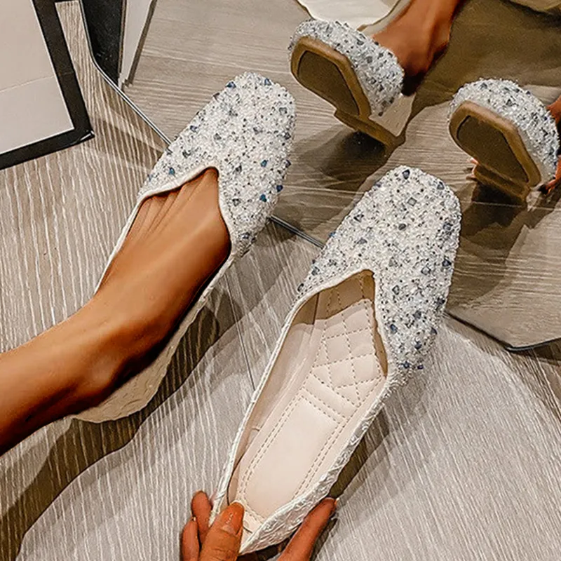 Nanccy Square Toe Flat Shoes