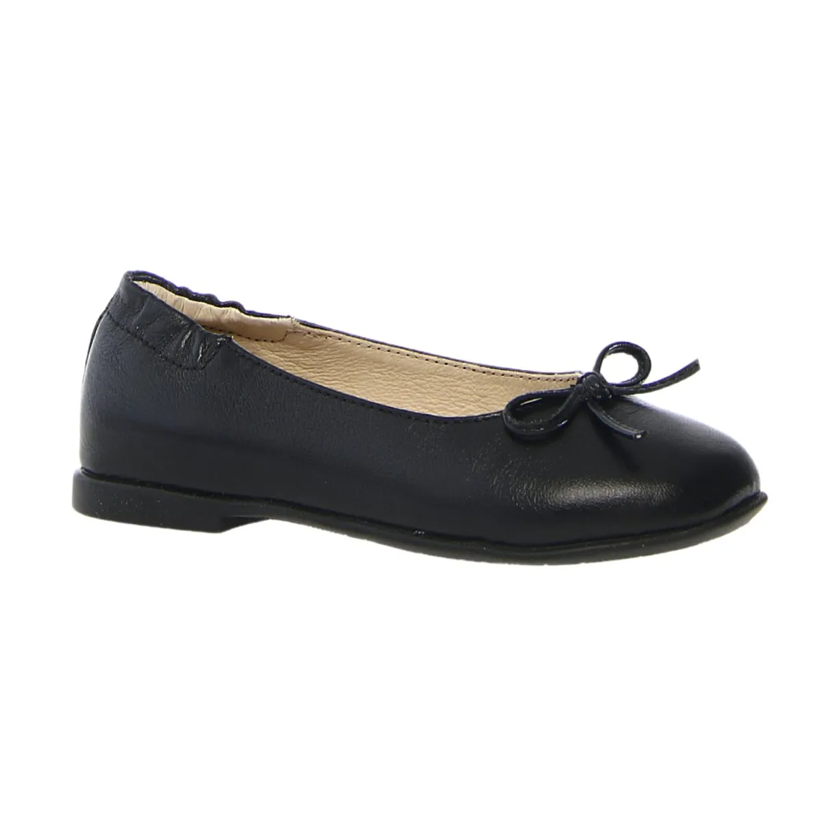 Naturino Girl's (Sizes 33-38) Croise Black Leather Ballet