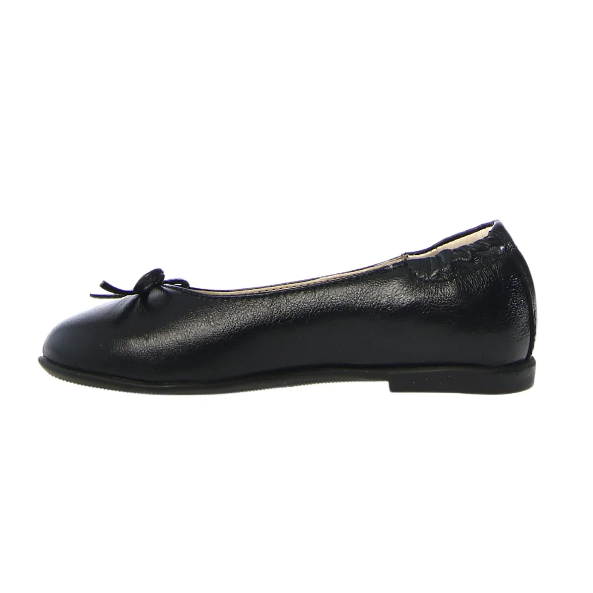 Naturino Girl's (Sizes 33-38) Croise Black Leather Ballet