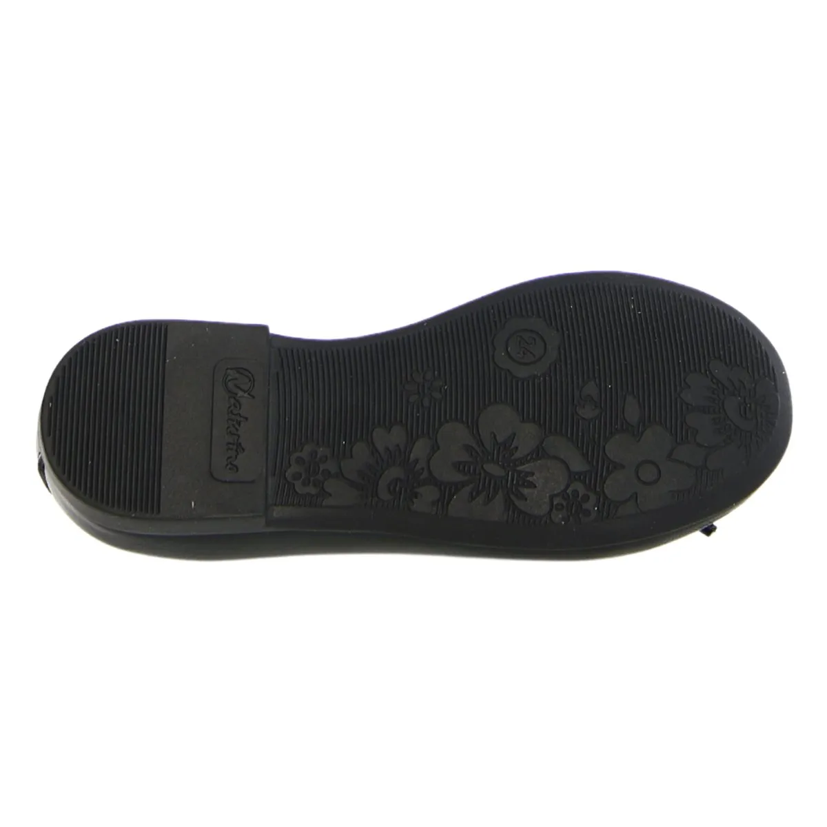 Naturino Girl's (Sizes 33-38) Croise Black Leather Ballet