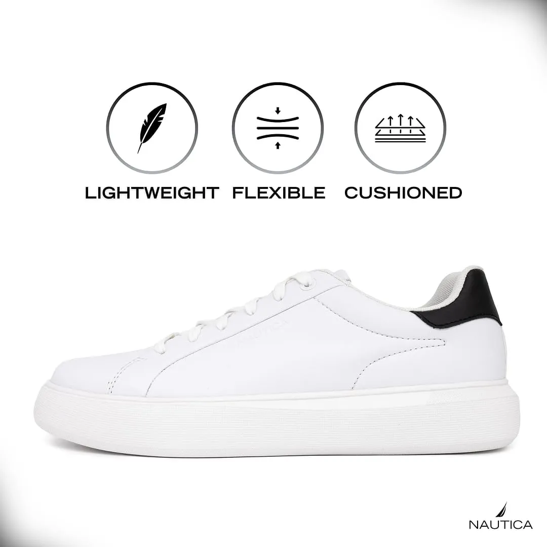 Nautica Men's Classic Lace-Up Low Top Fashion Sneaker Loafer - Stylish and Comfortable Casual Shoe