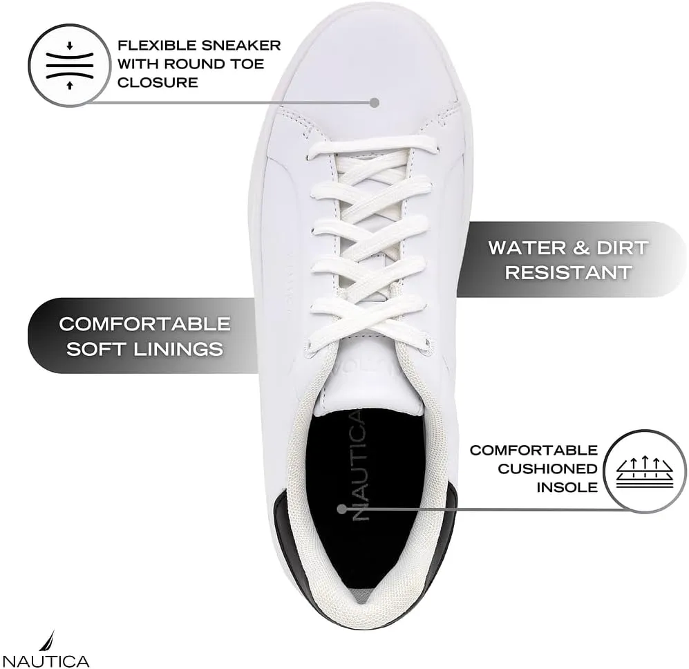 Nautica Men's Classic Lace-Up Low Top Fashion Sneaker Loafer - Stylish and Comfortable Casual Shoe