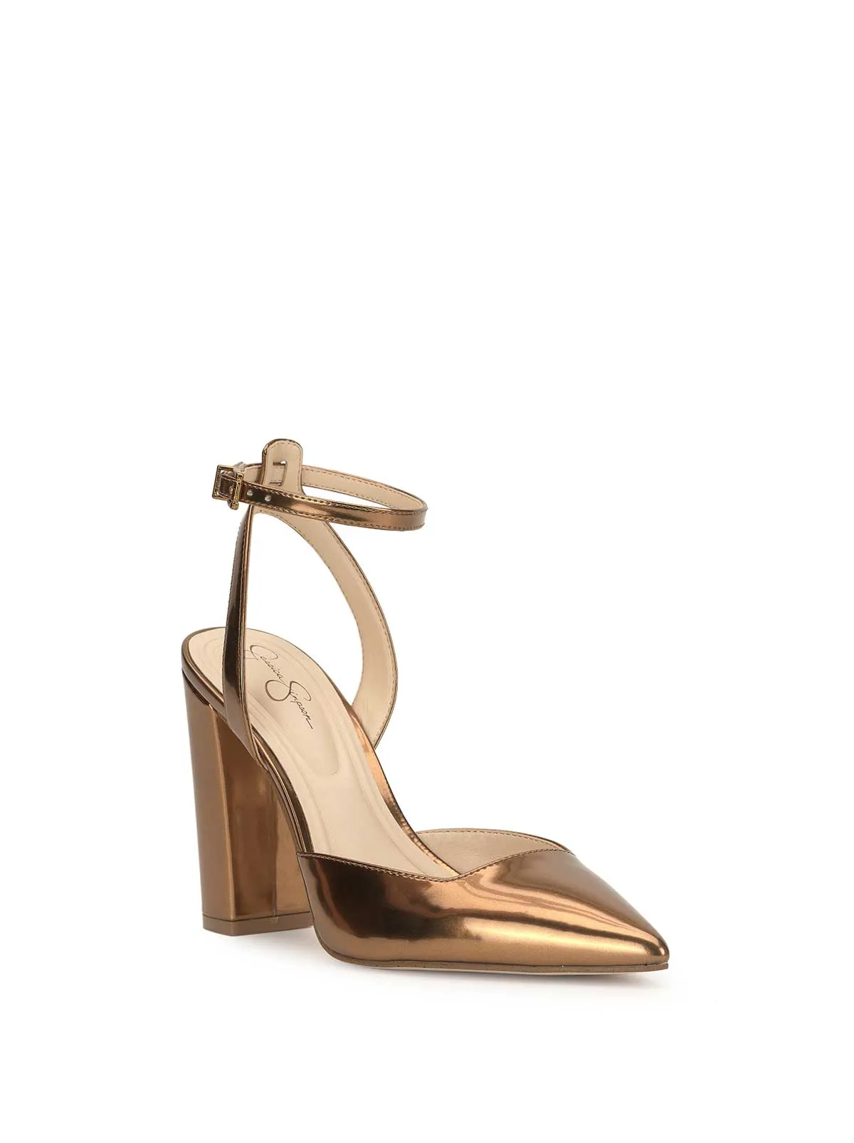 Nazela Pump in Bronze