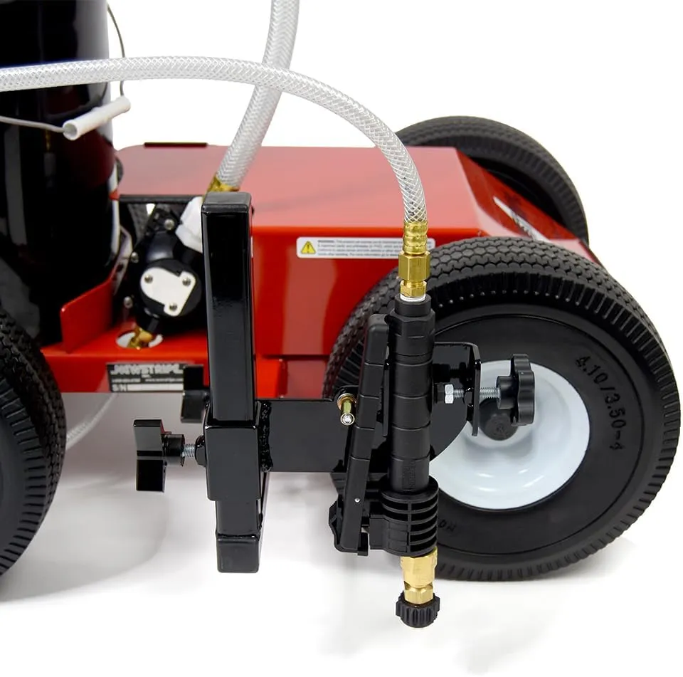Newstripe EcoLiner Standard Battery Powered Field Striping Machine (Part# 10004483) | Heavy Duty Diaphragm Pump, 12V Deep Cycle Battery, Cushioned Dual Handles | 5-Gallon Capacity | Made in USA