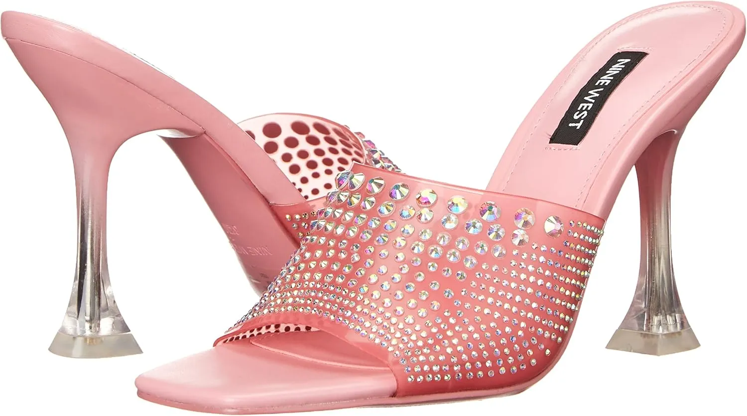 Nine West Women's Ziptip Rhinestone Heeled Sandal