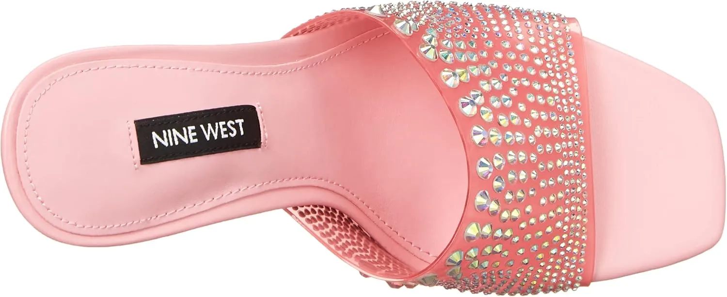 Nine West Women's Ziptip Rhinestone Heeled Sandal