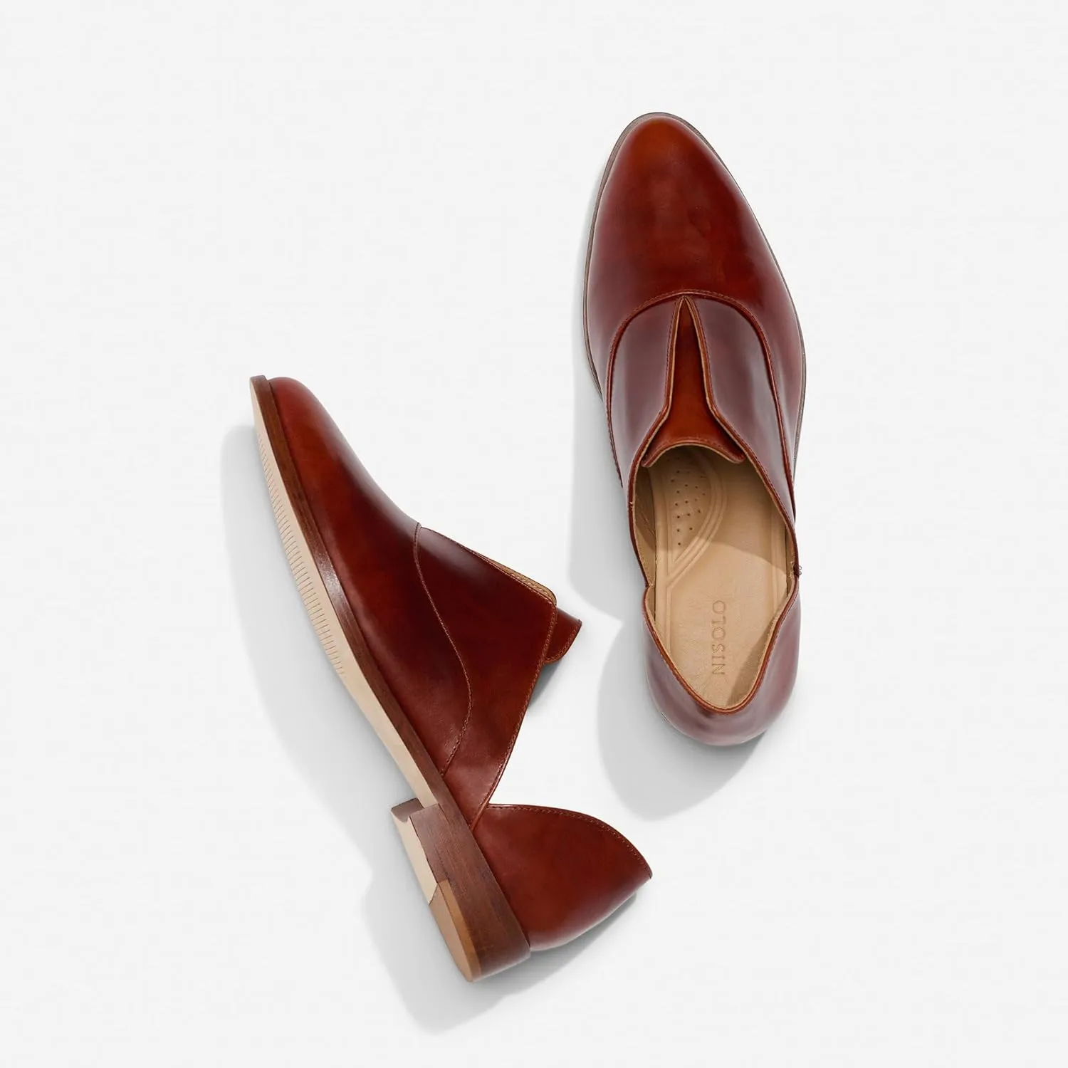 Nisolo Women's D'Orsay Pointed Toe Flat Shoes