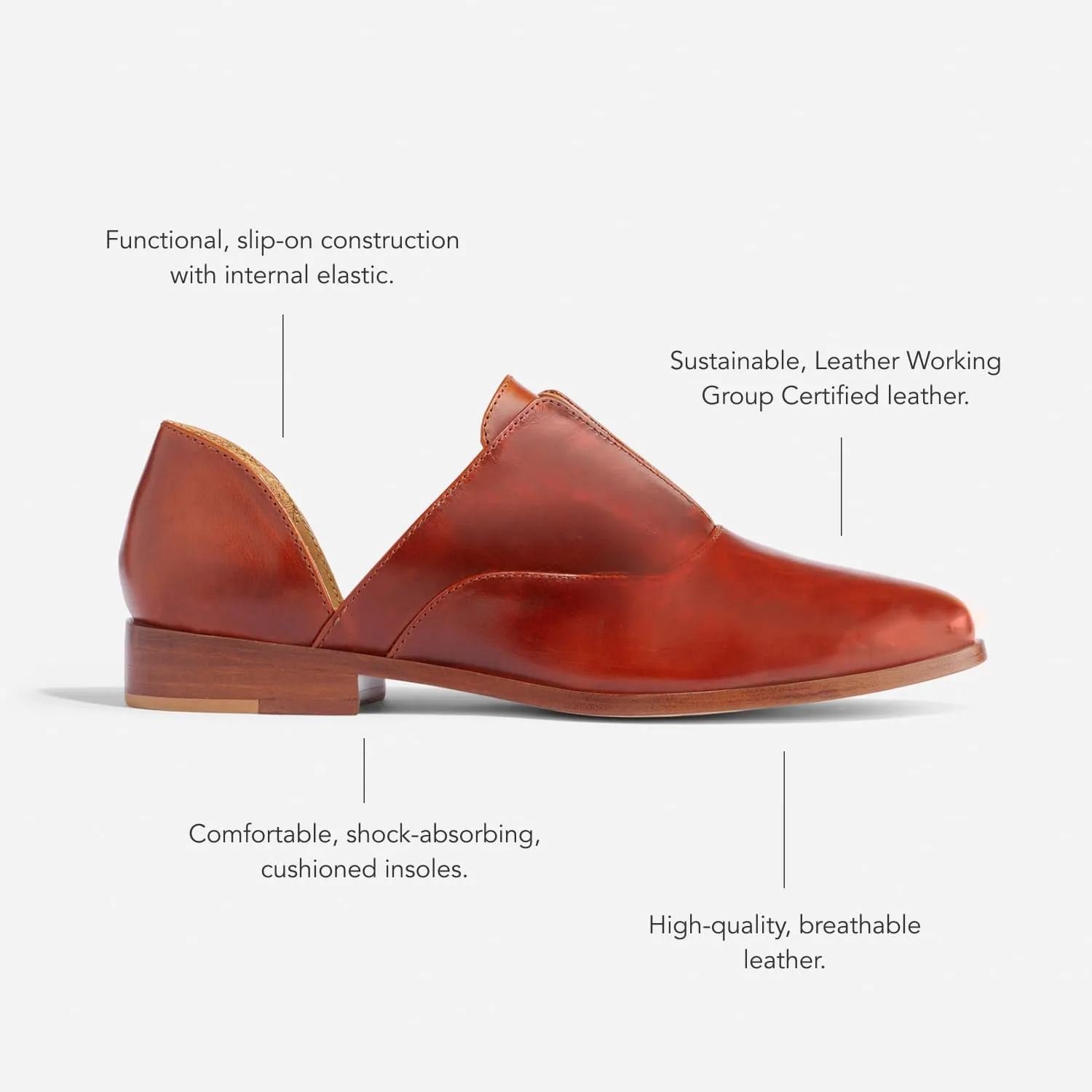 Nisolo Women's D'Orsay Pointed Toe Flat Shoes