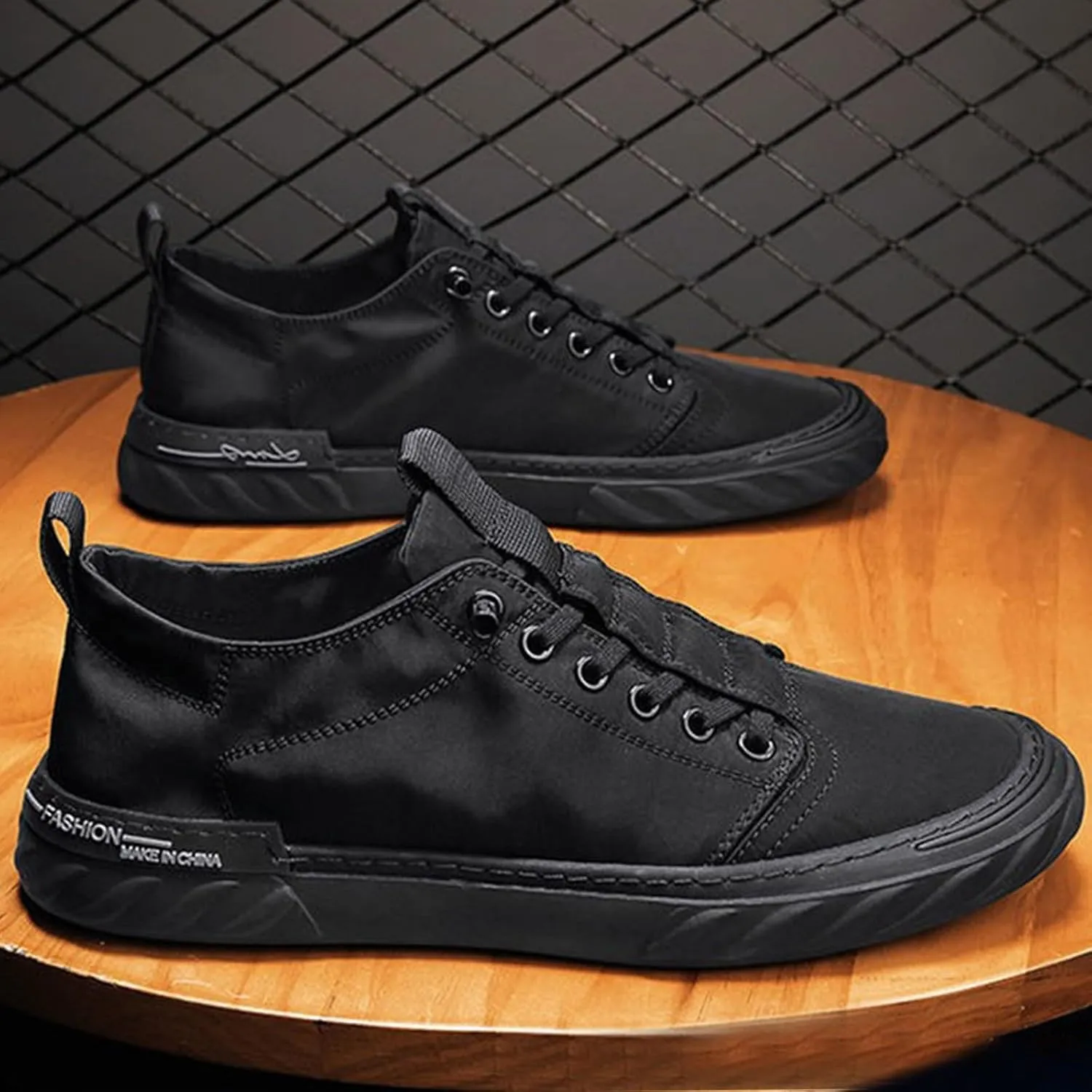 Non Slip Work Sport Shoes for Men Trendy Versatile Shoes Casual Versatile Canvas Arch Business Casual Shoe Men