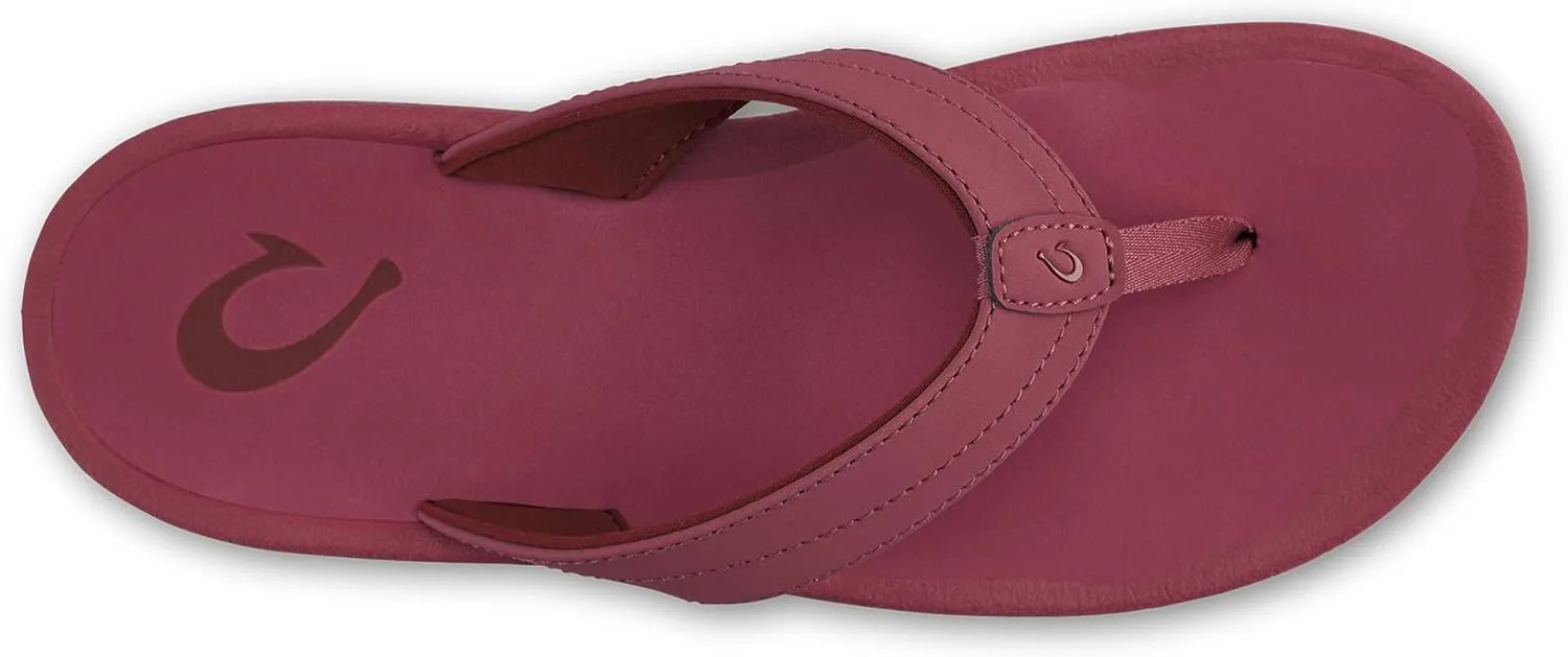 OLUKAI Ohana Women's Beach Sandals, Water Resistant Flip Flops, Arch Support & Comfort Fit, Lightweight & Durable, Enhanced Grip & Traction