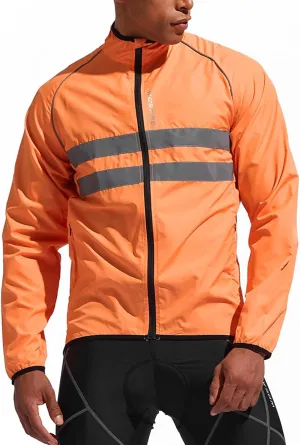Packable Cycling Jacket for Men Mountain Bike Motorcycle Bicycle Running Coat Lightweight Fishing Biking Windbreaker