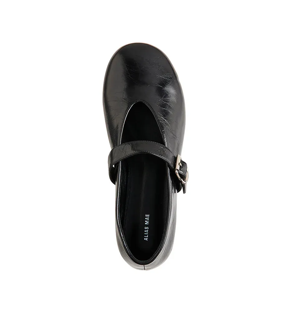 Pip - Black Oily Leather