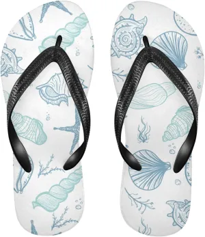 Poeticcity Flip Sandal Men Women Flip Flops for Hotel Spa Home Slippers Bedroom Travel S-XXL