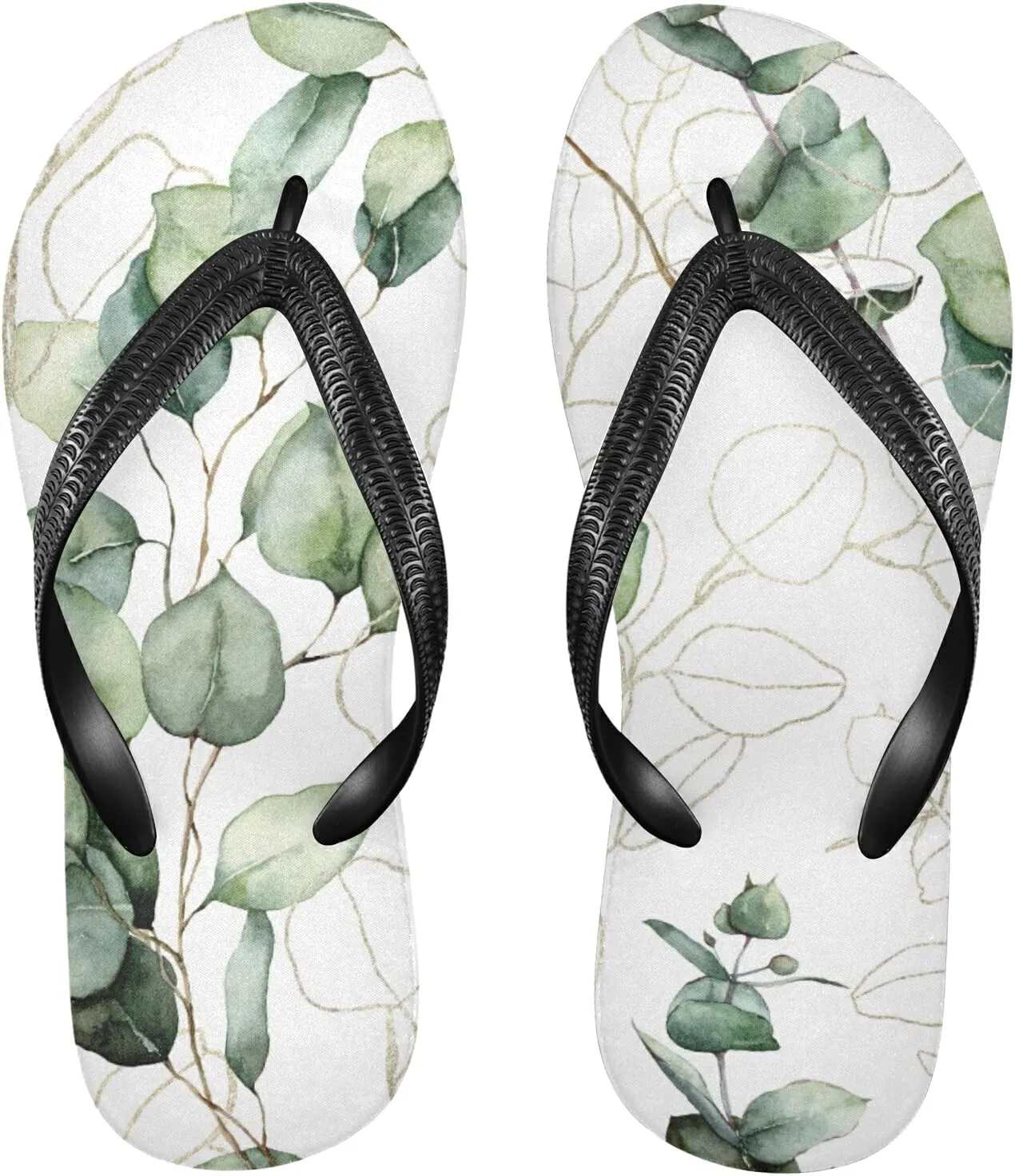 Poeticcity Flip Sandal Men Women Flip Flops for Hotel Spa Home Slippers Bedroom Travel S-XXL