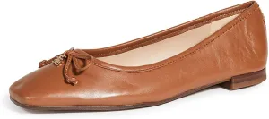 Pointed Edelman Best-priced Ballet Cushioned Jillie Saddle Leather Detailed Stylish design Toe Sam Flats