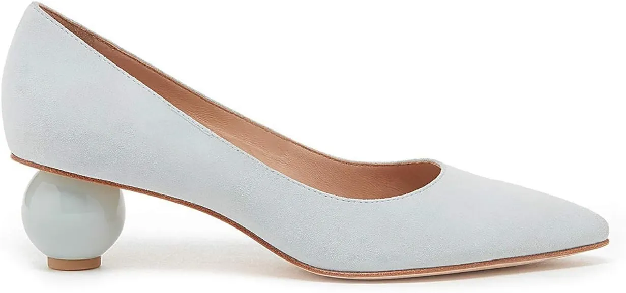 Pour La Victoire Kiki Unique Sphere Heel Pointed Toe Dress Classic Fashion Pumps
