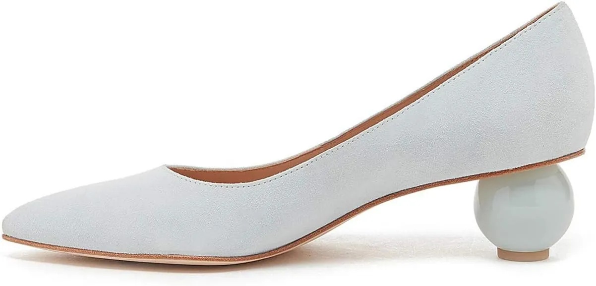 Pour La Victoire Kiki Unique Sphere Heel Pointed Toe Dress Classic Fashion Pumps