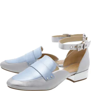 Pumps Low-Heel Metallic Leather Hassle-free Silver Prata SCHUTZ Time-limited offer Moka Gold Loafer Crackled