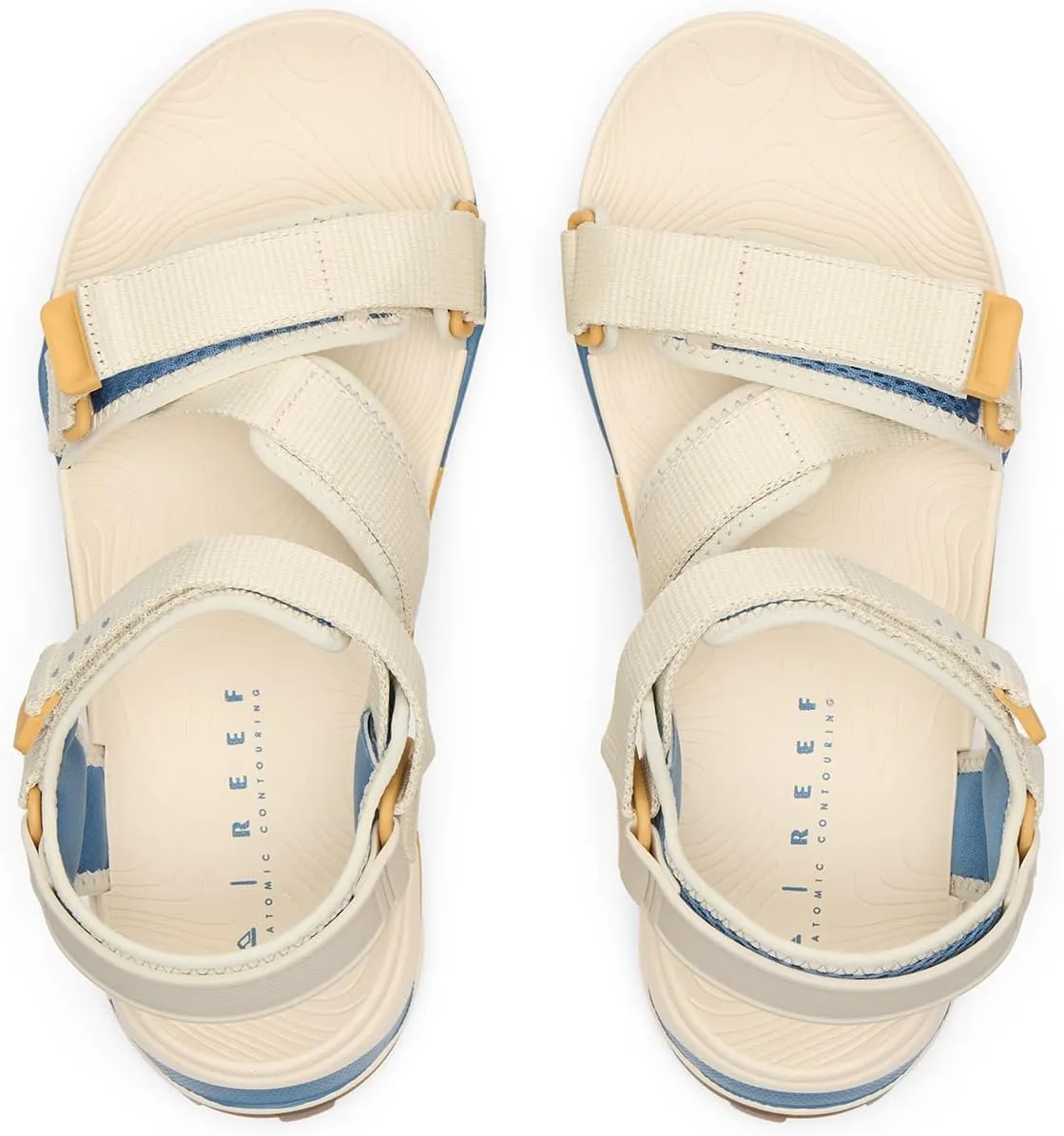 REEF Cross Shore Men's Casual Sport Sandal, Adjustable Straps, Supportive Footbed, No Slip Traction