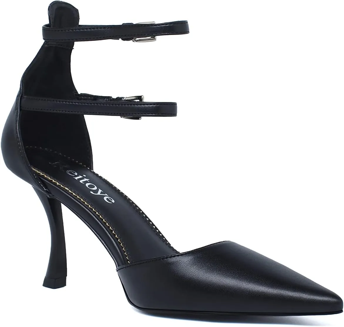 Reitoye Women's Stiletto High Heel Pumps Sexy Pointed Toe Dress Pump Heels