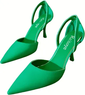 Reitoye Women's Stiletto High Heel Pumps Sexy Pointed Toe Dress Pump Heels