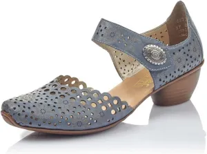 Rieker Mirjam 53 Mary Jane Womens Pump Blue 9.5 M US