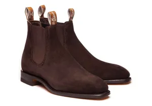 R.M. Williams Comfort Craftsman Suede Chelsea Boot - Chocolate Suede