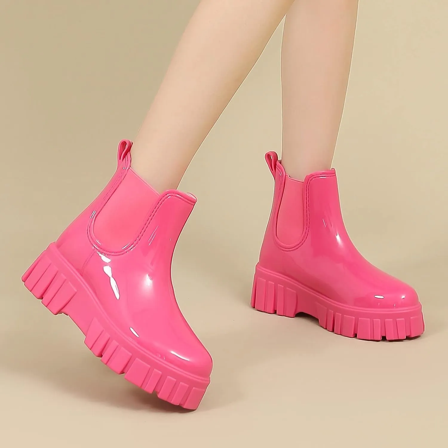 Sandals for Womens Garden Water Boots Unisex Rain Outdoor Ribber Yard Long Shoes Footwear