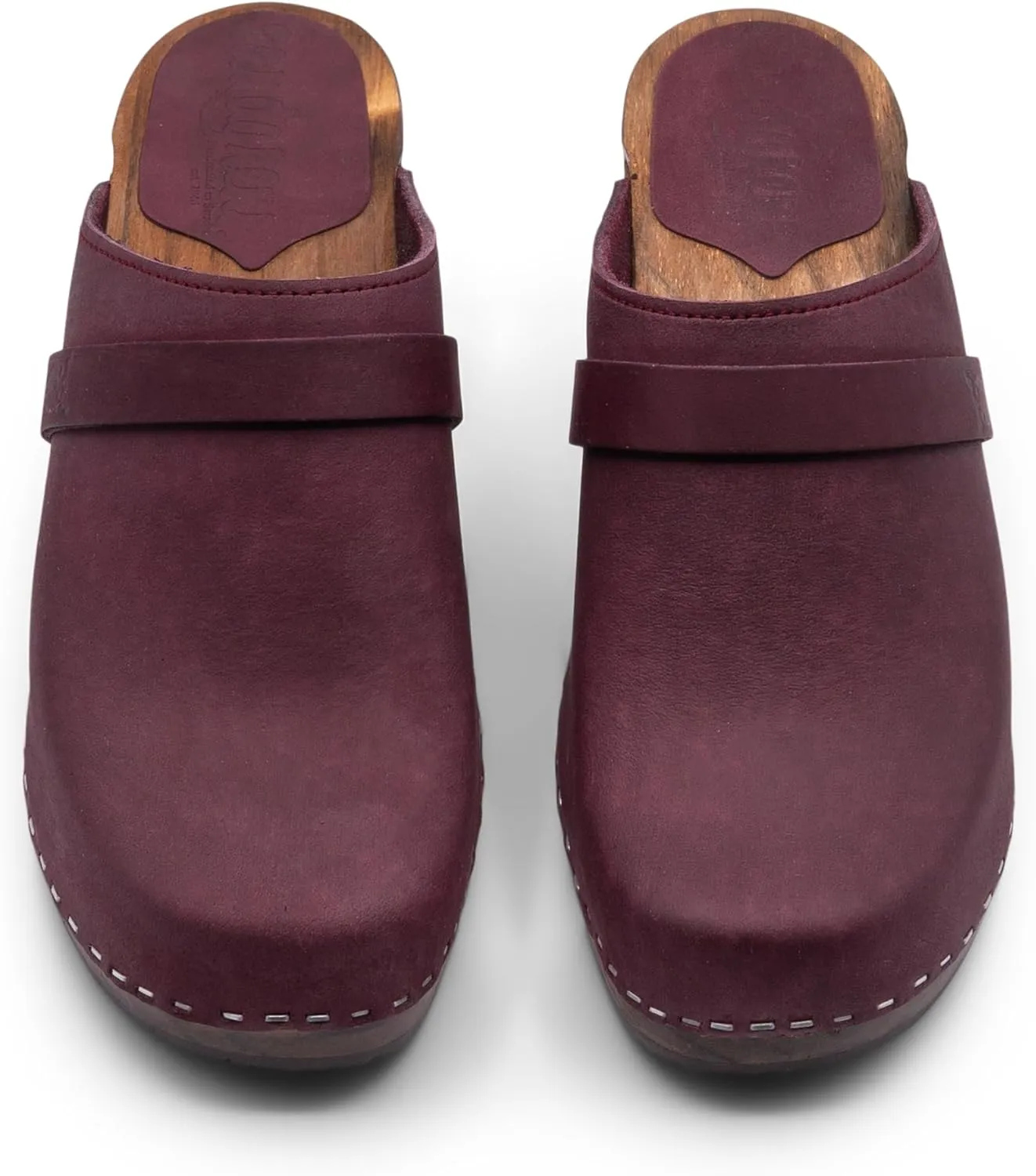 Sandgrens Handmade Swedish Wood Clogs for Women, High Rise Mule | Maya