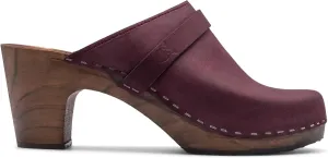 Sandgrens Handmade Swedish Wood Clogs for Women, High Rise Mule | Maya