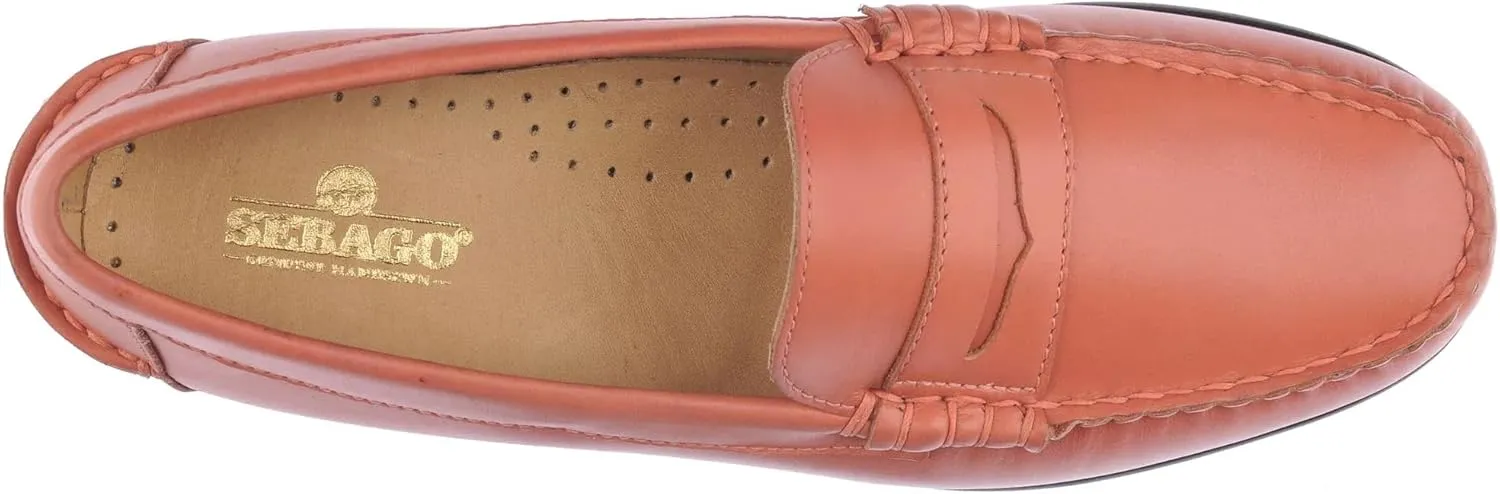 Sebago Women's Danielle Pop Loafer – Full-Grain Leather Slip-On Moccasin with Leather Sole and Rubber Heel