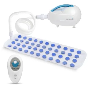 Serenelife Portable Spa Bubble Bath Massager - Relaxing Thermal Spa Non-Slip Mat with Suction Cup Bottom, Motorized Air Pump, Adjustable Bubble Settings and Remote Control
