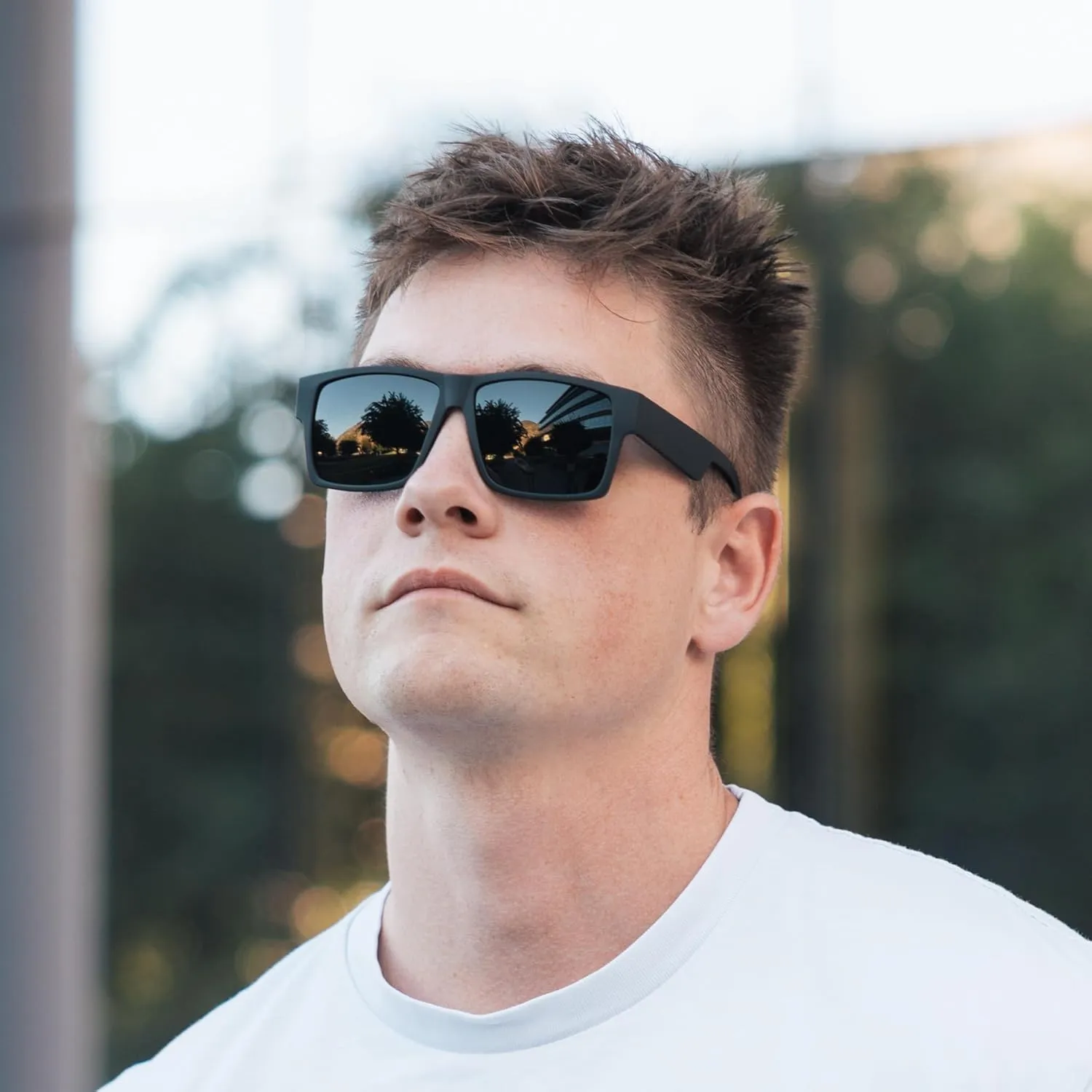ShadyVEU Super Extremely Dark Classic Square Retro Flat Top 80's UV400 Eazy E Sunglasses