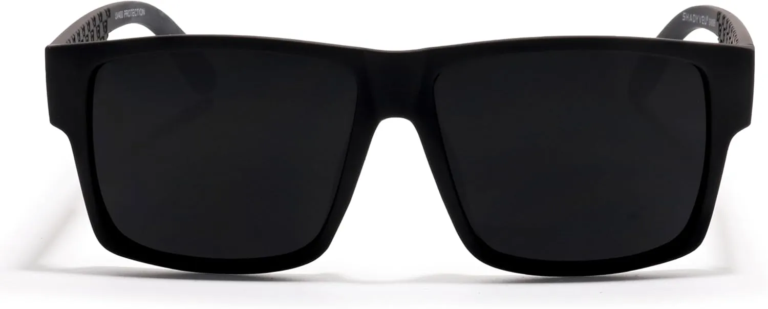 ShadyVEU Super Extremely Dark Classic Square Retro Flat Top 80's UV400 Eazy E Sunglasses