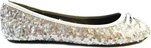 Shoes8teen Womens Sequin Ballet Flat
