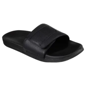 .Skechers Mens Slides Velcro Adjustable 51807/BBK Rosney - Black - SL - R2L16