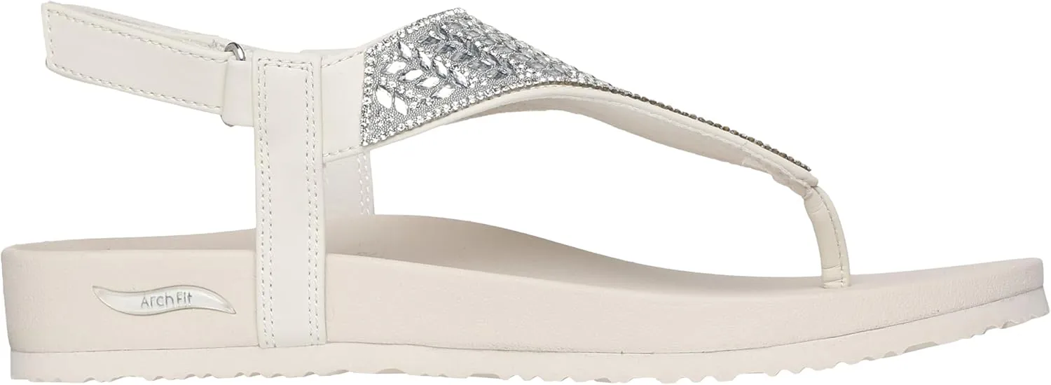 Skechers Women's Arch Fit Meditation-Hidden Gems Flip-Flop